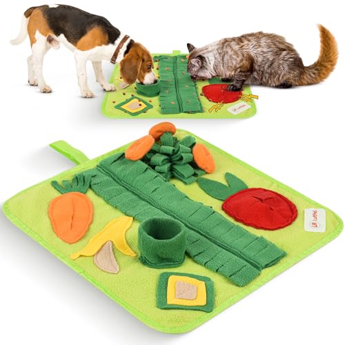 LUFTPETS Futtermatte für Hunde, interaktives Futterspiel für Langeweile, kleines Haustier-Puzzle-Spielzeug, Schnüffelunterlage Bett Nasenarbeit Fütterungsmatte (Schnüffelhund) von LUFTPETS