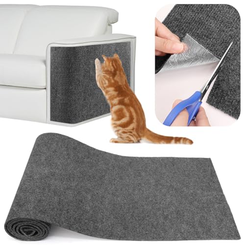 LUKDUNG Kratzmatte Selbstklebend 200cmx40cm, Kratzschutz Sofa Katze, Selbstklebend Kratzmatte Katze Wand, Kratzmatte Katze, DIY Kratzteppich Katze, Dunkelgrau LUKDUNG Kratzmatte Selbstklebend 200cmx40cm, Kratzschutz Sofa Katze, Selbstklebend Kratzmatte Katze Wand, Kratzmatte Katze, DIY Kratzteppich Katze, Dunkelgrau von LUKDUNG
