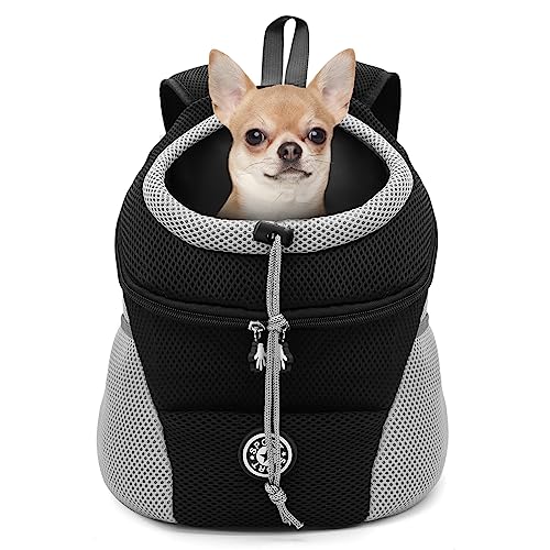 LUKDUNG Pet Hunderucksack Katzerucksack, Haustier Rucksack Tragbare Hundetragetasche Reisen, für kleine mittlere Hunde Katzen Atmungsaktive Freisprechtasche für Wandern Radfahren Freien (schwarz, S) LUKDUNG Pet Hunderucksack Katzerucksack, Haustier Rucksack Tragbare Hundetragetasche Reisen, für kleine mittlere Hunde Katzen Atmungsaktive Freisprechtasche für Wandern Radfahren Freien (schwarz, S) von LUKDUNG