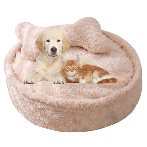 LULUMAIC Donut-Hundebett großes, beruhigendes Hundebett für Anti-Angst, rundes Hundebett waschbarer, Flauschiger Haustierbetten mit Anti-Rutschboden für mittelgroße kleine Hunde und Katzen, XL LULUMAIC Donut-Hundebett großes, beruhigendes Hundebett für Anti-Angst, rundes Hundebett waschbarer, Flauschiger Haustierbetten mit Anti-Rutschboden für mittelgroße kleine Hunde und Katzen, XL von LULUMAIC