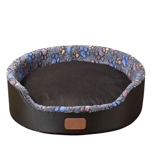 LULUMAIC Haustierbett, Hundebett, Hundesofa mit Abnehmbarer waschbarer Abdeckung und reversibler Kissen, Katzenbett mit Nicht rutschem Boden für kleine mittelgroße Hunde und Katzen, Dunkelbraun, m LULUMAIC Haustierbett, Hundebett, Hundesofa mit Abnehmbarer waschbarer Abdeckung und reversibler Kissen, Katzenbett mit Nicht rutschem Boden für kleine mittelgroße Hunde und Katzen, Dunkelbraun, m von LULUMAIC