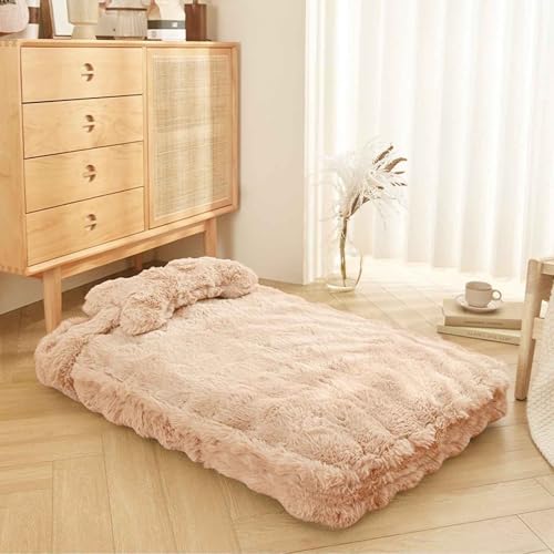 LULUMAIC Hundebett, Hundesofa Bett, Katzenbett mit Abnehmbarer waschbarer Abdeckung, Flauschige Hundematratze mit Nicht -Skid -Boden für Katzen und mittlere kleine Hunde, braun, l LULUMAIC Hundebett, Hundesofa Bett, Katzenbett mit Abnehmbarer waschbarer Abdeckung, Flauschige Hundematratze mit Nicht -Skid -Boden für Katzen und mittlere kleine Hunde, braun, l von LULUMAIC