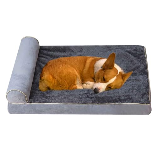 LULUMAIC Hundebettmatte, orthopädisches Hundebett, waschbare Hundebettmatratze Couch mit Rutschboden, Eierkiste Schaumcouch Haustierbetten für kleine mittelgroße Hunde, hellgrau, l LULUMAIC Hundebettmatte, orthopädisches Hundebett, waschbare Hundebettmatratze Couch mit Rutschboden, Eierkiste Schaumcouch Haustierbetten für kleine mittelgroße Hunde, hellgrau, l von LULUMAIC