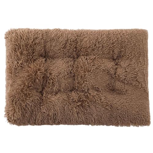LULUMAIC Hundekiste Bett, Flauschige Hundekiste Matratze waschbar, beruhigend Flauschige Anti-Angst-Hundebetten, Deluxe Plüschhundmatte mit einem Schlittenboden für große mittelgroße kleine Hunde, LULUMAIC Hundekiste Bett, Flauschige Hundekiste Matratze waschbar, beruhigend Flauschige Anti-Angst-Hundebetten, Deluxe Plüschhundmatte mit einem Schlittenboden für große mittelgroße kleine Hunde, von LULUMAIC