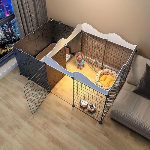 LULUMAIC Katzenlaufstall, Laufstall für Katzen, für den Innenbereich, Katzengehege, Hundekäfige, Frettchenkäfig, Hundekäfige, Haustierkäfige für Katzen, leicht zu reinigen, Übungsort, ideal für 1–3 LULUMAIC Katzenlaufstall, Laufstall für Katzen, für den Innenbereich, Katzengehege, Hundekäfige, Frettchenkäfig, Hundekäfige, Haustierkäfige für Katzen, leicht zu reinigen, Übungsort, ideal für 1–3 von LULUMAIC
