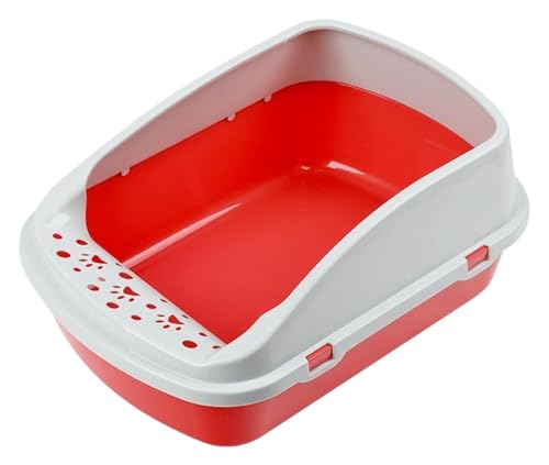 LULUMAIC Katzentoilette, Katzentoilette, Katzentoilette, Katzentoilette, Heimtierbedarf, offene Töpfchenpfanne für Kätzchen, halbgeschlossener Sandkasten für Katzen, offene Katzentoilette, LULUMAIC Katzentoilette, Katzentoilette, Katzentoilette, Katzentoilette, Heimtierbedarf, offene Töpfchenpfanne für Kätzchen, halbgeschlossener Sandkasten für Katzen, offene Katzentoilette, von LULUMAIC