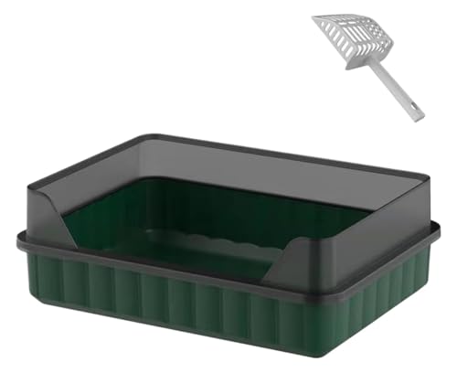 LULUMAIC Katzentoilette, Katzentoilette, Katzentoilette, Katzentoilette mit Katzenschaufel, extra große, spritzwassergeschützte Katzentoilette, leicht zu reinigende Katzentoilette, für unterwegs, LULUMAIC Katzentoilette, Katzentoilette, Katzentoilette, Katzentoilette mit Katzenschaufel, extra große, spritzwassergeschützte Katzentoilette, leicht zu reinigende Katzentoilette, für unterwegs, von LULUMAIC