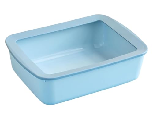 LULUMAIC Katzentoilette, Katzentoilette, Katzentoilette, rechteckig, spritzwassergeschützt, Katzentoilette, abnehmbar, Kätzchen, Katzentoilette, Katzentoilette (blau, LULUMAIC Katzentoilette, Katzentoilette, Katzentoilette, rechteckig, spritzwassergeschützt, Katzentoilette, abnehmbar, Kätzchen, Katzentoilette, Katzentoilette (blau, von LULUMAIC