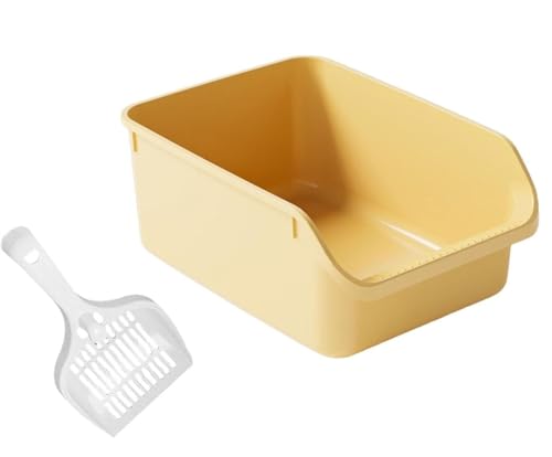 LULUMAIC Katzentoilette, Katzentoilette, offene Katzentoilette, verhindert Sandaustritt, langlebige Katzentoilette mit hoher Seitenwand, sicher und geruchsneutral, herausnehmbare Katzentoilette, LULUMAIC Katzentoilette, Katzentoilette, offene Katzentoilette, verhindert Sandaustritt, langlebige Katzentoilette mit hoher Seitenwand, sicher und geruchsneutral, herausnehmbare Katzentoilette, von LULUMAIC