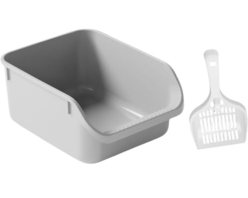 LULUMAIC Katzentoilette, Katzentoilette, offene Katzentoilette, verhindert das Auslaufen von Sand, langlebige, hohe Seitentoilette, sicher und geruchsneutral, herausnehmbare Katzentoilette, LULUMAIC Katzentoilette, Katzentoilette, offene Katzentoilette, verhindert das Auslaufen von Sand, langlebige, hohe Seitentoilette, sicher und geruchsneutral, herausnehmbare Katzentoilette, von LULUMAIC