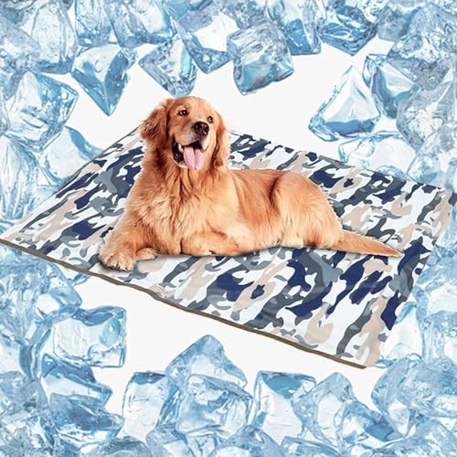 LULUMAIC Kühlmatte für Hunde, extra groß, selbstkühlende Unterlage für Haustiere, Hunde, Katzen, Welpen, Kaninchen, doppelseitig, wasserdicht, für drinnen und draußen, Zwinger, Kisten, Zelte, Betten, LULUMAIC Kühlmatte für Hunde, extra groß, selbstkühlende Unterlage für Haustiere, Hunde, Katzen, Welpen, Kaninchen, doppelseitig, wasserdicht, für drinnen und draußen, Zwinger, Kisten, Zelte, Betten, von LULUMAIC