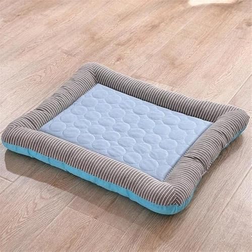 LULUMAIC Kühlmatte für große Hunde, Kühlmatten, Kühlunterlage für Hunde, Katzen, Welpen, Kätzchen, Kühlmatte, Haustierdecke, Eisseidenmaterial, weich für Rosa, Blau, atmungsaktiv (Farbe: Blau, LULUMAIC Kühlmatte für große Hunde, Kühlmatten, Kühlunterlage für Hunde, Katzen, Welpen, Kätzchen, Kühlmatte, Haustierdecke, Eisseidenmaterial, weich für Rosa, Blau, atmungsaktiv (Farbe: Blau, von LULUMAIC