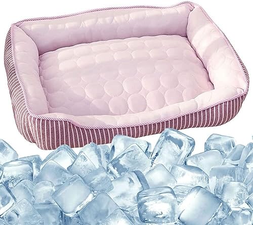 LULUMAIC Kühlmatte für große Hunde, kühle Matten, kühlende Hundebetten für den Sommer, kühles Eisseidenbett für kleine, mittelgroße und große Hunde und Katzen, atmungsaktiv, waschbar, Haustierbetten LULUMAIC Kühlmatte für große Hunde, kühle Matten, kühlende Hundebetten für den Sommer, kühles Eisseidenbett für kleine, mittelgroße und große Hunde und Katzen, atmungsaktiv, waschbar, Haustierbetten von LULUMAIC