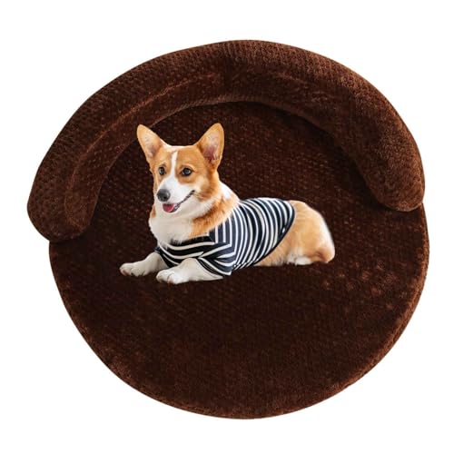 LULUMAIC Orthopädisches Hundebett mit Kissenkissen, beruhigendem runden Hundekatzennett, Hundesofa -Bett mit abnehmbaren und waschbaren Abdeckungen für große, mittlere und kleine Hunde, braun, l LULUMAIC Orthopädisches Hundebett mit Kissenkissen, beruhigendem runden Hundekatzennett, Hundesofa -Bett mit abnehmbaren und waschbaren Abdeckungen für große, mittlere und kleine Hunde, braun, l von LULUMAIC