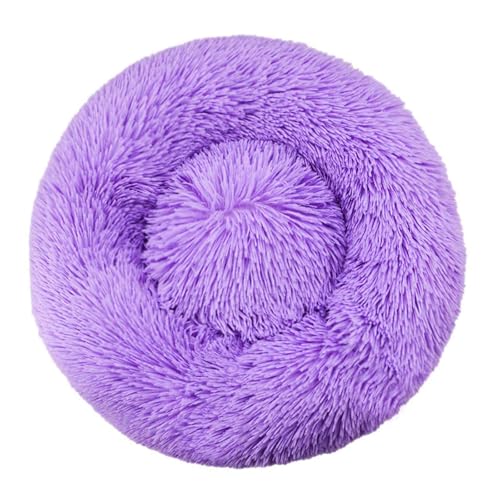 LULUMAIC Plüsch Donut Hundebett, beruhigendes runde Hundebett, weiche und Flauschige Kugeltier, Welpensofa -Nest mit Abnehmbarer waschbarer Abdeckung für große, mittlere und kleine Hunde, Lila, 70 cm LULUMAIC Plüsch Donut Hundebett, beruhigendes runde Hundebett, weiche und Flauschige Kugeltier, Welpensofa -Nest mit Abnehmbarer waschbarer Abdeckung für große, mittlere und kleine Hunde, Lila, 70 cm von LULUMAIC