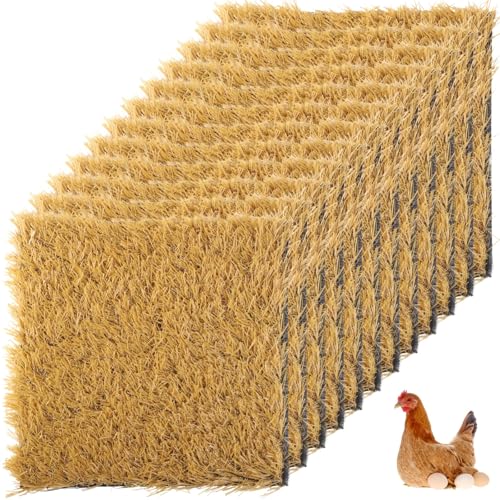 LUMINFLY 12 Stück 30,5 x 30,5 cm Kunstrasen-Nistpads für Hühnerstall, waschbare Grasmatten, bequeme Bettwäsche für Hühnerstall, Bodenbelag LUMINFLY 12 Stück 30,5 x 30,5 cm Kunstrasen-Nistpads für Hühnerstall, waschbare Grasmatten, bequeme Bettwäsche für Hühnerstall, Bodenbelag von LUMINFLY