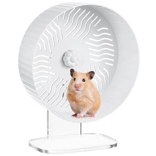 LUMINFLY Leises Hamster-Trainingsrad mit Acrylbasis, platzsparendes Laufrad für Meerschweinchen, Rennmäuse und andere kleine Haustiere LUMINFLY Leises Hamster-Trainingsrad mit Acrylbasis, platzsparendes Laufrad für Meerschweinchen, Rennmäuse und andere kleine Haustiere von LUMINFLY