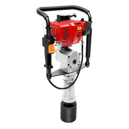 LUNICASHA Pfahlramme 2 Takt Benzin Motor, Tragbarer Benzin-Pfahlramme, Zaunpfahl-Ramme, Handramme Benzin 52CC, Einzylinder Pfostenramme, Pfostentreiber Luftkühlung, 1900W LUNICASHA Pfahlramme 2 Takt Benzin Motor, Tragbarer Benzin-Pfahlramme, Zaunpfahl-Ramme, Handramme Benzin 52CC, Einzylinder Pfostenramme, Pfostentreiber Luftkühlung, 1900W von LUNICASHA