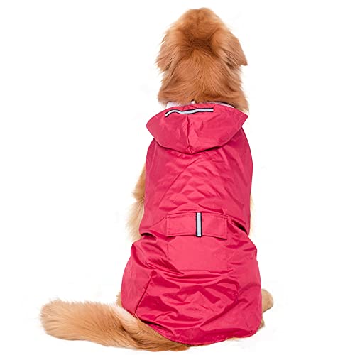 LUNLUN Hunde-Regenmantel, wasserdicht, für große Hunde, Regenjacke, reflektierend, Größe 5XL von LUNLUN