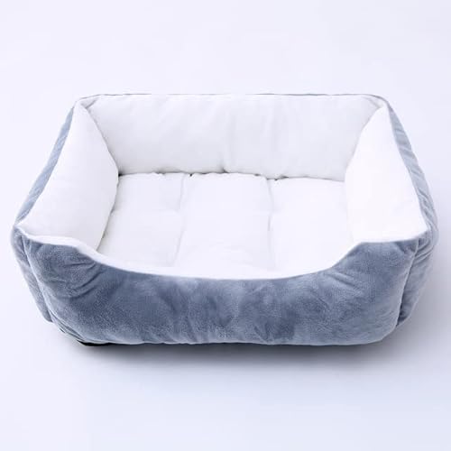 LUNYY 1 Stück Bett für Hund Katze Haustier Schlafsofa Quadratisches Hundebett Weicher Plüsch Warme Unterlage Haus Waschbar Welpen Katze Schlafnest Haustier Zwinger Kissen Universal von LUNYY