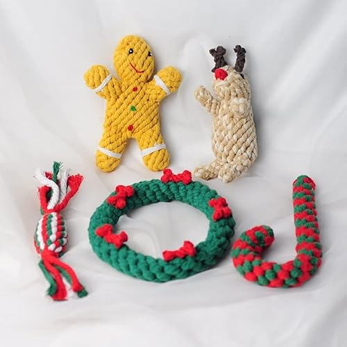 LUNYY 1 Stücke Baumwolle Seil Hundespielzeug Weihnachten Elch Spazierstock Haustier Hund Molaren Zähne Reinigung Haustier Interaktion Hund Kauen Spielzeug LUNYY 1 Stücke Baumwolle Seil Hundespielzeug Weihnachten Elch Spazierstock Haustier Hund Molaren Zähne Reinigung Haustier Interaktion Hund Kauen Spielzeug von LUNYY