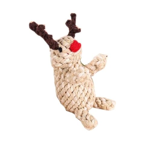 LUNYY 1 Stücke Baumwolle Seil Hundespielzeug Weihnachten Elch Spazierstock Haustier Hund Molaren Zähne Reinigung Haustier Interaktion Hund Kauen Spielzeug LUNYY 1 Stücke Baumwolle Seil Hundespielzeug Weihnachten Elch Spazierstock Haustier Hund Molaren Zähne Reinigung Haustier Interaktion Hund Kauen Spielzeug von LUNYY