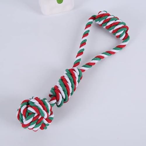 LUNYY 1 Stücke Weihnachten Haustier Hund Spielzeug Biss Seil Anzug Kauen Knoten Baumwolle Seil Heimtierbedarf Saubere Zähne Dauerhafte Geflochtene Knochen Seil Backenzahn Spielzeug Hundespielzeug LUNYY 1 Stücke Weihnachten Haustier Hund Spielzeug Biss Seil Anzug Kauen Knoten Baumwolle Seil Heimtierbedarf Saubere Zähne Dauerhafte Geflochtene Knochen Seil Backenzahn Spielzeug Hundespielzeug von LUNYY