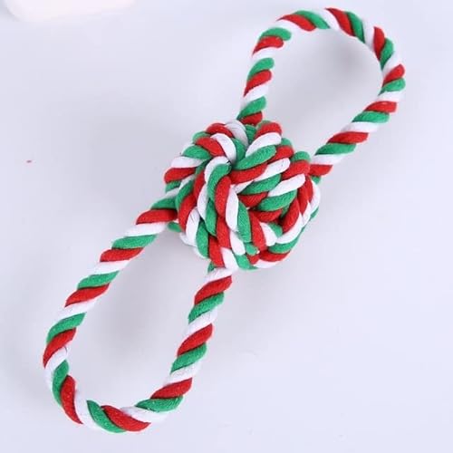 LUNYY 1 Stücke Weihnachten Haustier Hund Spielzeug Biss Seil Anzug Kauen Knoten Baumwolle Seil Heimtierbedarf Saubere Zähne Dauerhafte Geflochtene Knochen Seil Backenzahn Spielzeug Hundespielzeug LUNYY 1 Stücke Weihnachten Haustier Hund Spielzeug Biss Seil Anzug Kauen Knoten Baumwolle Seil Heimtierbedarf Saubere Zähne Dauerhafte Geflochtene Knochen Seil Backenzahn Spielzeug Hundespielzeug von LUNYY