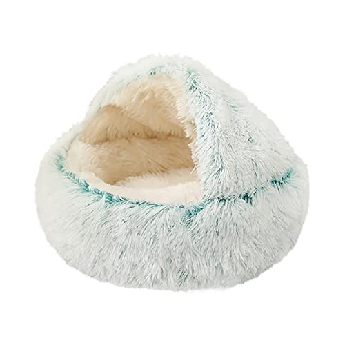 LUNYY 1 Stücke Winter   Plüsch Haustier Katze Bett Rundes Katzenkissen Katzenhaus 2 In 1 Warmer Katzenkorb Haustier Schlafsack Katzennest Zwinger Für Kleine Hundekatzen von LUNYY