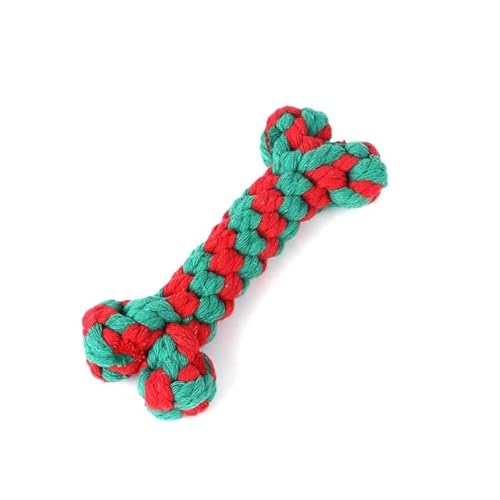 LUNYY 1 stücke Weihnachten Baumwolle Seil Kauspielzeug für Kleine Hunde Große Hunde Seil Knoten Ball Spielzeug Zahnbürste Kauen Spielen Zubehör von LUNYY