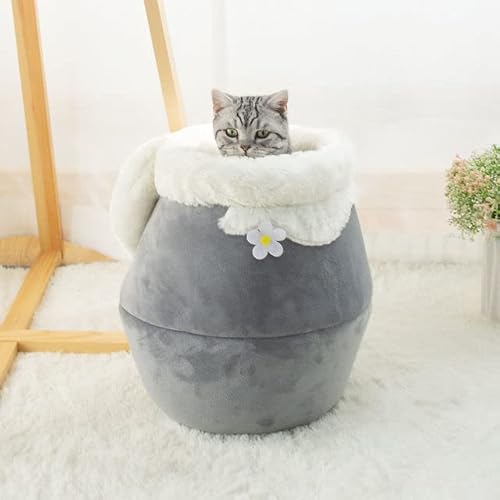 LUNYY 1Pcs Haustier-Katzen-Haus-Honig-Winter-Warmer tiefer Schlaf-bequemer Zwinger-entfernbares Haustier-Kissen LUNYY 1Pcs Haustier-Katzen-Haus-Honig-Winter-Warmer tiefer Schlaf-bequemer Zwinger-entfernbares Haustier-Kissen von LUNYY