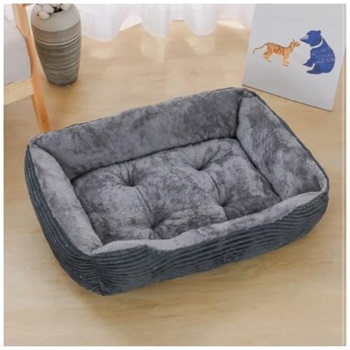 LUNYY Bett für Hund, Katze, Haustier, quadratisch, Plüsch, mittelgroß, klein, Hundesofa, Bettkissen, Haustier, beruhigend, Hundebett, Haus, Heimtierbedarf, Zubehör von LUNYY