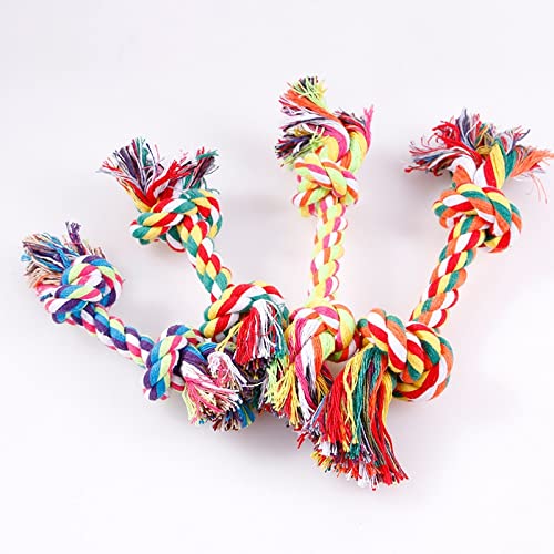 LUNYY Haustier Hund Welpen Doppelknoten Kauseil Knotenspielzeug Saubere Zähne Langlebig Geflochtenes Knochenseil Haustier Backenzahn Spielzeug Heimtierbedarf Zufällige Farbe LUNYY Haustier Hund Welpen Doppelknoten Kauseil Knotenspielzeug Saubere Zähne Langlebig Geflochtenes Knochenseil Haustier Backenzahn Spielzeug Heimtierbedarf Zufällige Farbe von LUNYY