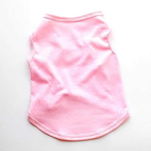 LUNYY Haustierkleidung für kleine, mittelgroße Hunde, solides Baumwoll-T-Shirt, Hundezubehör, Heimtierbedarf, Katzenweste, Hemden von LUNYY