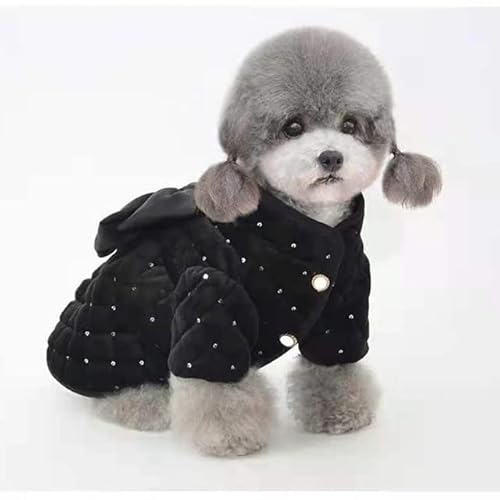 LUNYY Hundebekleidung Winter Pet Jacket Coat York Cat Chihuahua Bekleidung Shih Pomeranian Small Dog Overcoat Dress Outfit von LUNYY