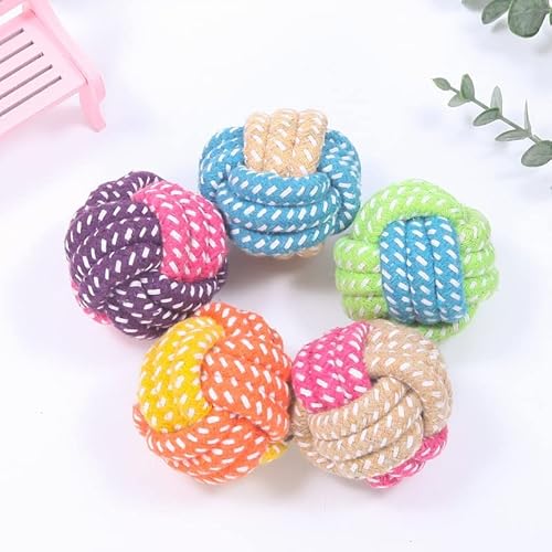 LUNYY Interaktives Baumwollseil Mini-Hundespielzeug Ball für Hunde Zubehör Zahnbürste Kauen Welpenspielzeug für große kleine Hunde Spielzeug Haustier Hundespielzeug LUNYY Interaktives Baumwollseil Mini-Hundespielzeug Ball für Hunde Zubehör Zahnbürste Kauen Welpenspielzeug für große kleine Hunde Spielzeug Haustier Hundespielzeug von LUNYY