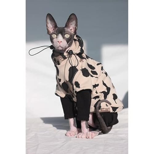 LUNYY Katzen-Freizeit-Hoodie, Frühlingsmode, Sport-Stil, Katzen-Hoodie mit Hut, Kätzchen, Haustierkleidung für kleine Hunde von LUNYY