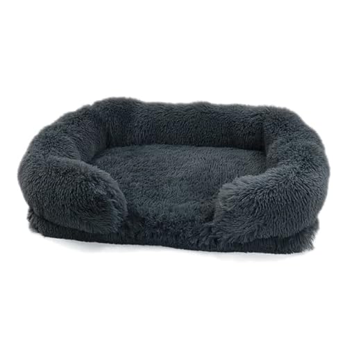 LUNYY Plüsch, quadratisch, weich, Zwinger, Katzenmatte, Heimtierbedarf, waschbar und abnehmbar, Hundehütte, Tiefschlaf-Schlafsofa von LUNYY