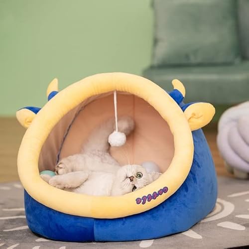 LUNYY Süßes Katzenbett, Warmer Haustierkorb, abnehmbares Kätzchen-Liegekissen, Katzenhaus, weiche kleine Hundematte, Tasche, gemütliches Katzenbett, Sofahaus LUNYY Süßes Katzenbett, Warmer Haustierkorb, abnehmbares Kätzchen-Liegekissen, Katzenhaus, weiche kleine Hundematte, Tasche, gemütliches Katzenbett, Sofahaus von LUNYY
