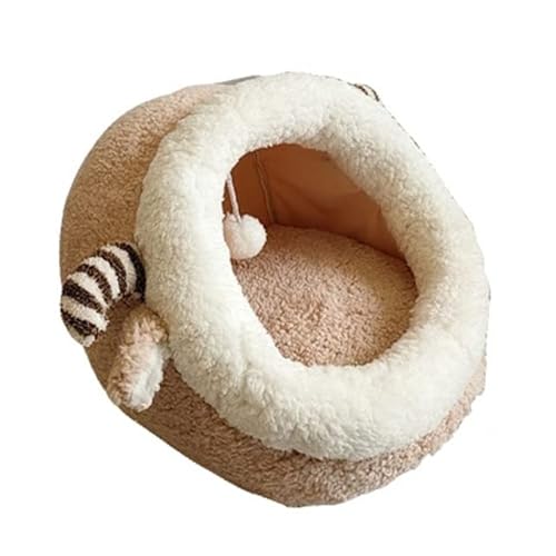 LUNYY Süßes Katzenbett, Warmer Haustierkorb, abnehmbares Kätzchen-Liegekissen, Katzenhaus, weiche kleine Hundematte, Tasche, gemütliches Katzenbett, Sofahaus LUNYY Süßes Katzenbett, Warmer Haustierkorb, abnehmbares Kätzchen-Liegekissen, Katzenhaus, weiche kleine Hundematte, Tasche, gemütliches Katzenbett, Sofahaus von LUNYY