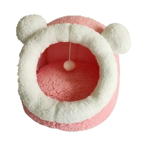 LUNYY Süßes Katzenbett, Warmer Haustierkorb, abnehmbares Kätzchen-Liegekissen, Katzenhaus, weiche kleine Hundematte, Tasche, gemütliches Katzenbett, Sofahaus LUNYY Süßes Katzenbett, Warmer Haustierkorb, abnehmbares Kätzchen-Liegekissen, Katzenhaus, weiche kleine Hundematte, Tasche, gemütliches Katzenbett, Sofahaus von LUNYY