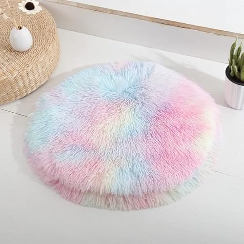 Runde Hundebettmatte, Lange Plüsch-Katzendecke, Flauschige Liege, Hundekissen, warmes Haustierbett, Haus für kleine, große Hunde, Katzen, Heimtierbedarf Runde Hundebettmatte, Lange Plüsch-Katzendecke, Flauschige Liege, Hundekissen, warmes Haustierbett, Haus für kleine, große Hunde, Katzen, Heimtierbedarf von LUNYY