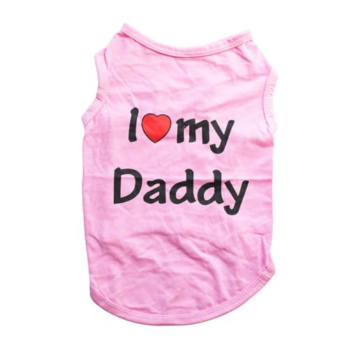 LUOFENG Hunde-T-Shirt, einfarbiges T-Shirt für mittelgroße und große Hunde, weich, einfarbig, Herzmotiv, Papa, Frühlingspyjama LUOFENG Hunde-T-Shirt, einfarbiges T-Shirt für mittelgroße und große Hunde, weich, einfarbig, Herzmotiv, Papa, Frühlingspyjama von LUOFENG