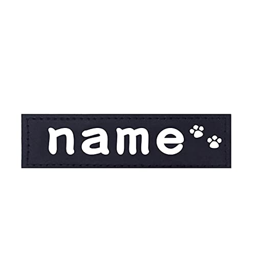 HundeanhäNger Mit Gravur 2.STCK Personalisierte Hundegeschirr Tags Hundename Custom Hundegeschirr Kragen Label Aufkleber Patch Benutzerdefinierte Haustier Hund Harness Namensschild Hundemarke Mit Grav von LUOSHUAI