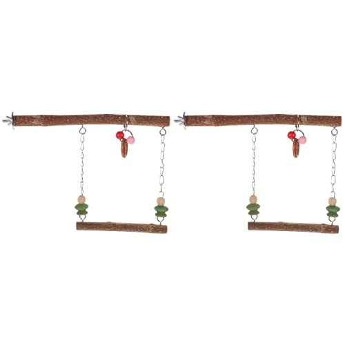 LUOZZY Vogelschaukel aus natürlichem Holz, Spielzeug für Papageien, Sittiche, Kakadu, Nymphensittiche, Cockatiel Toy, Parrot Accessories LUOZZY Vogelschaukel aus natürlichem Holz, Spielzeug für Papageien, Sittiche, Kakadu, Nymphensittiche, Cockatiel Toy, Parrot Accessories von LUOZZY
