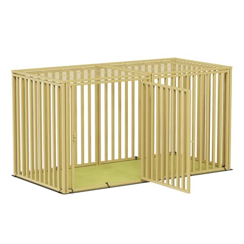 LURIVA Stahlrohr schwere große Hundebox mit Mattenboden, 121.9 cm L x 71.1 cm H Hundekäfige für mittelgroße große Hunde, großer Hundekäfig, Hundehütte, Welpenhund-Laufstall mit Oberseite LURIVA Stahlrohr schwere große Hundebox mit Mattenboden, 121.9 cm L x 71.1 cm H Hundekäfige für mittelgroße große Hunde, großer Hundekäfig, Hundehütte, Welpenhund-Laufstall mit Oberseite von LURIVA