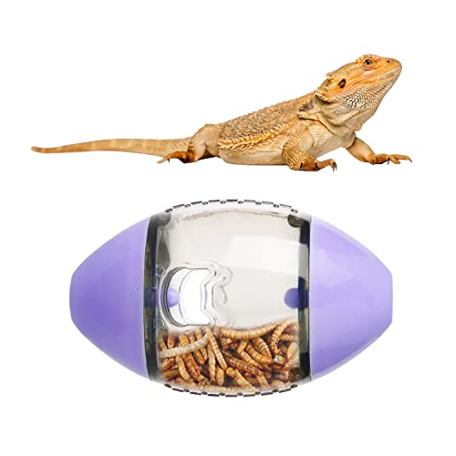 Bartagamen Bereicherungsspielzeug, Futterspender für Haustiere Interaktives Spielzeug für Eidechsen Bartagamen Geckos kleine Reptilien (Lila) von LUTER