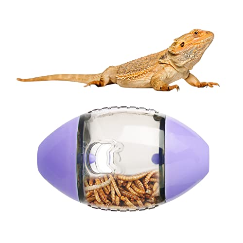Bartagamen Bereicherungsspielzeug, Futterspender für Haustiere Interaktives Spielzeug für Eidechsen Bartagamen Geckos kleine Reptilien (Lila) von LUTER