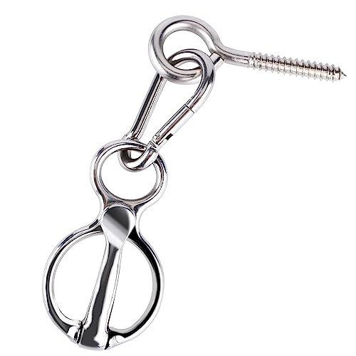LUTER Blocker Tie Ring Pferd, Edelstahl Anbindering für Pferde Pferdezubehör Schnellverschluss Zubehör für Pferdegeschirr mit Augenschraube Verhindert das Zurückziehen des Pferdes LUTER Blocker Tie Ring Pferd, Edelstahl Anbindering für Pferde Pferdezubehör Schnellverschluss Zubehör für Pferdegeschirr mit Augenschraube Verhindert das Zurückziehen des Pferdes von LUTER