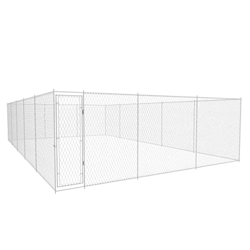 Hundehütte für den Außenbereich, verzinkter Stahl, 950 x 570 x 185 cm, Tierbedarf und Haustierbedarf von LUVYIMO